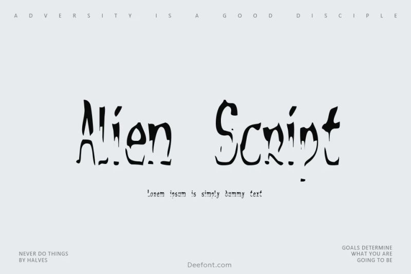 Alien Script Font Fonts2u Com - Ultra HD Minimal Illustrations for Desktop