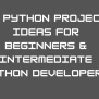20+ Python Project Ideas For Beginners & Intermediate Python Developers ...