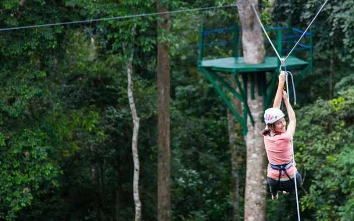 Zip Lining in Uganda