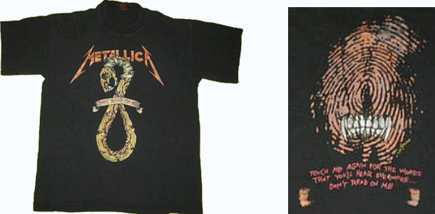 Brockum Shirts Metallica Vintage 9s Tour Xl Dont Tread On Me T Poshmark