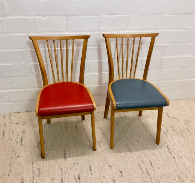 2er Set, Mid Century Küchenstühle, 50er Jahre - deklamo 