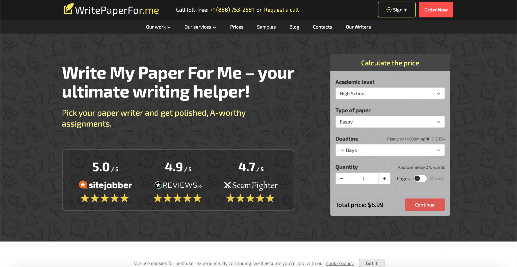 pay for written essay