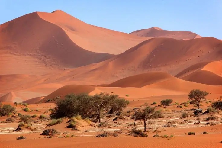 Dunes in Sossusvlei Namibia's natural wonders