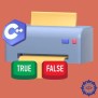 Printing Boolean Values In C++ | Delft Stack