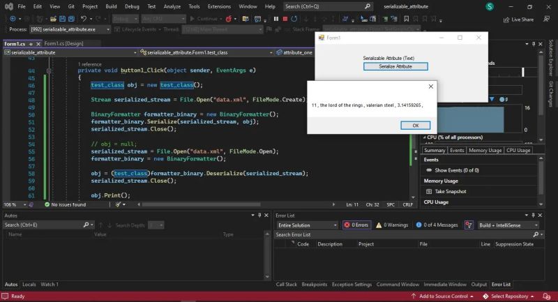 C Why Viewstate Can Contain Only Serializable Object Stack Overflow - Full HD Colorful Patterns for Desktop