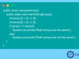 How To Compare Arrays In Java Delft Stack
