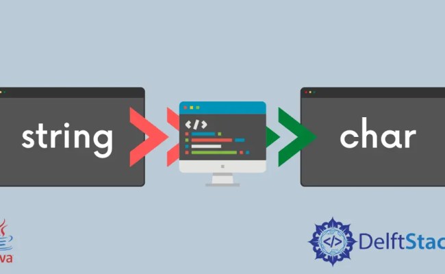 How To Convert A String To Char In Java | Delft Stack
