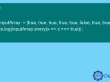 How To Check If All Values In Array Are True In Javascript Delft Stack