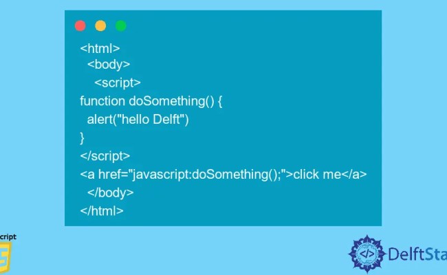 JavaScript Href Expression | Delft Stack