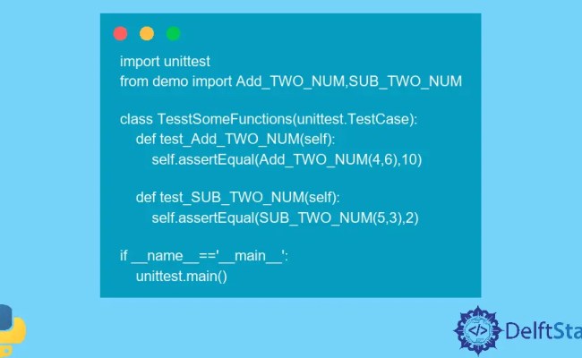 Python Unittest Discovery | Delft Stack