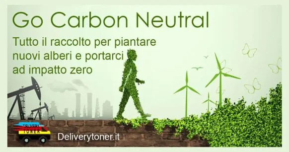 toner-compatibili go-carbon-neutral-per-avere-un-impatto-a-carbonio-zero