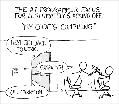 XKCD's "Compiling" comic