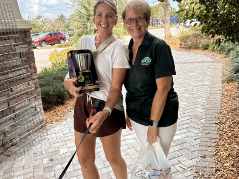 Del Webb CERT raffle winner Laura Zimmer