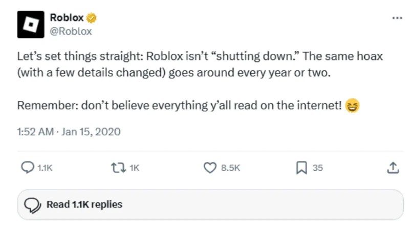 Is Roblox Shutting Down In 2026 Latest Updates Roblox Response To Shutdown Claims 