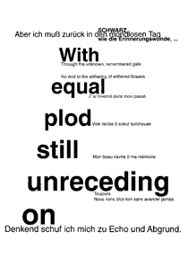 In der ersten phase seines schaffens komponierte er vor allem klaviermusik. TEXTBILDER (1999)