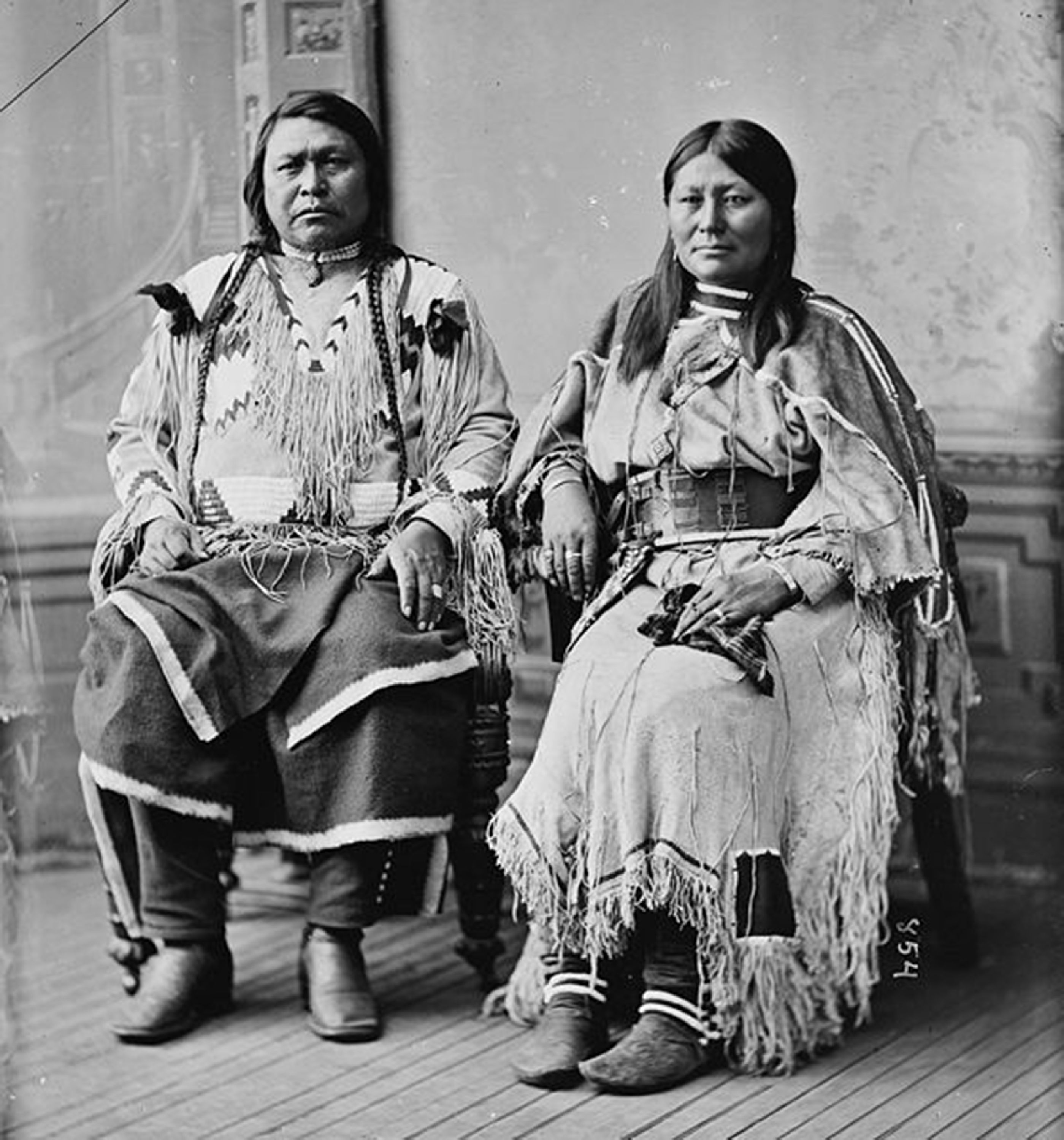 Chief Ouray and his wife Chipeta. (Photo courtesy of Denver Public Library Western History and Genealogy Department)