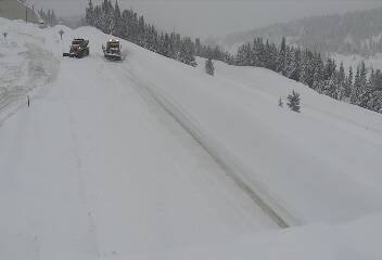 Avalanche on Vail Pass on I-70