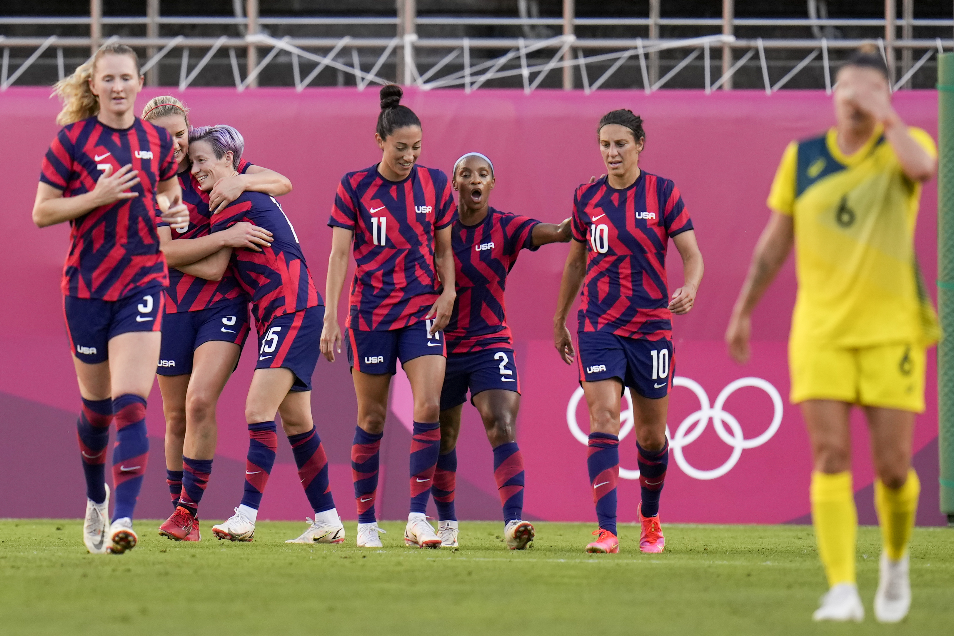 us womens soccer team earns bronze medal with 4-3 win over australia at tokyo olympics the denver post on kc women's soccer score
