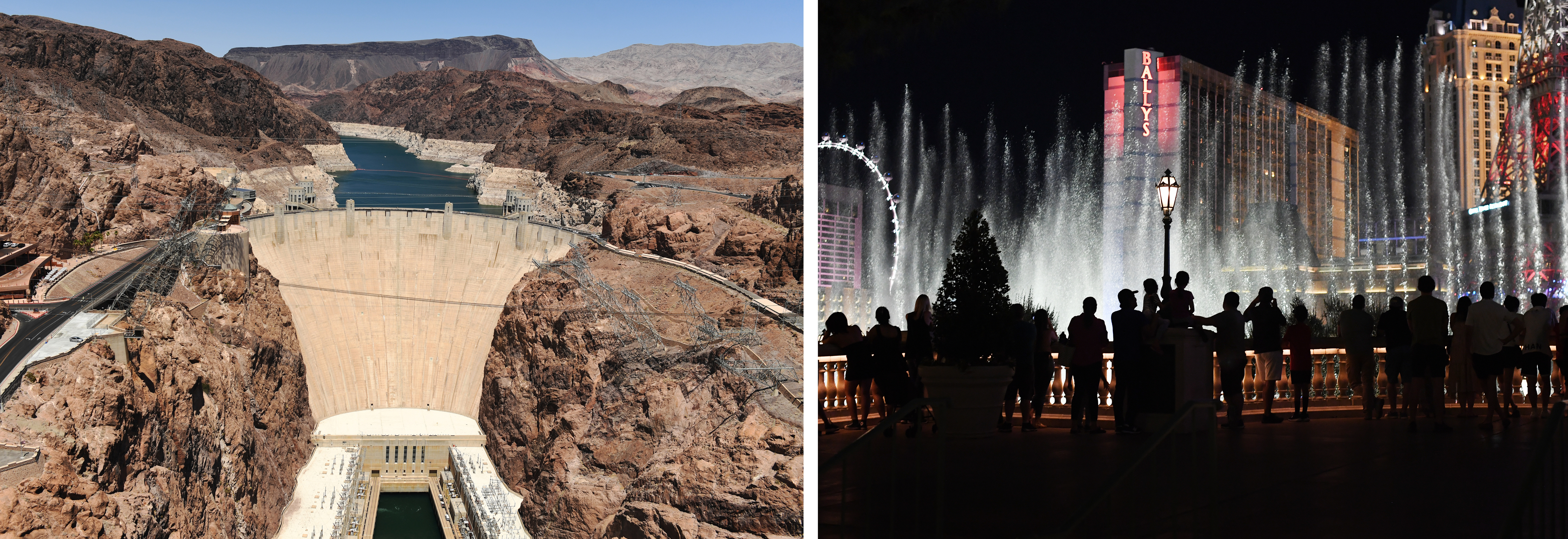 The Hoover Dam generates electricity for ...