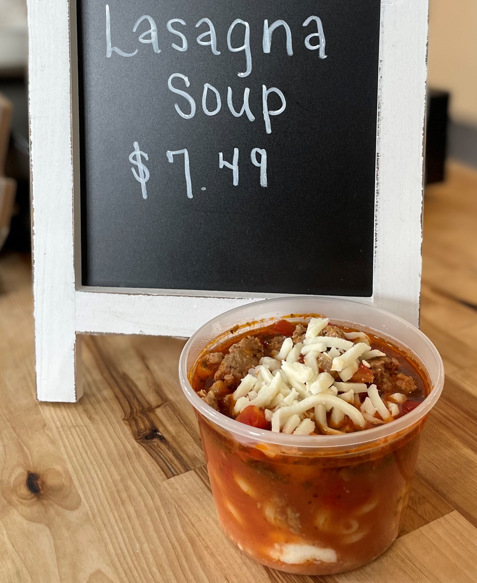 Salt butcher shop and deli in downtown Castle Rock sells a bowl of lasagna soup for lunch for $7.49. (Provided by Salt)