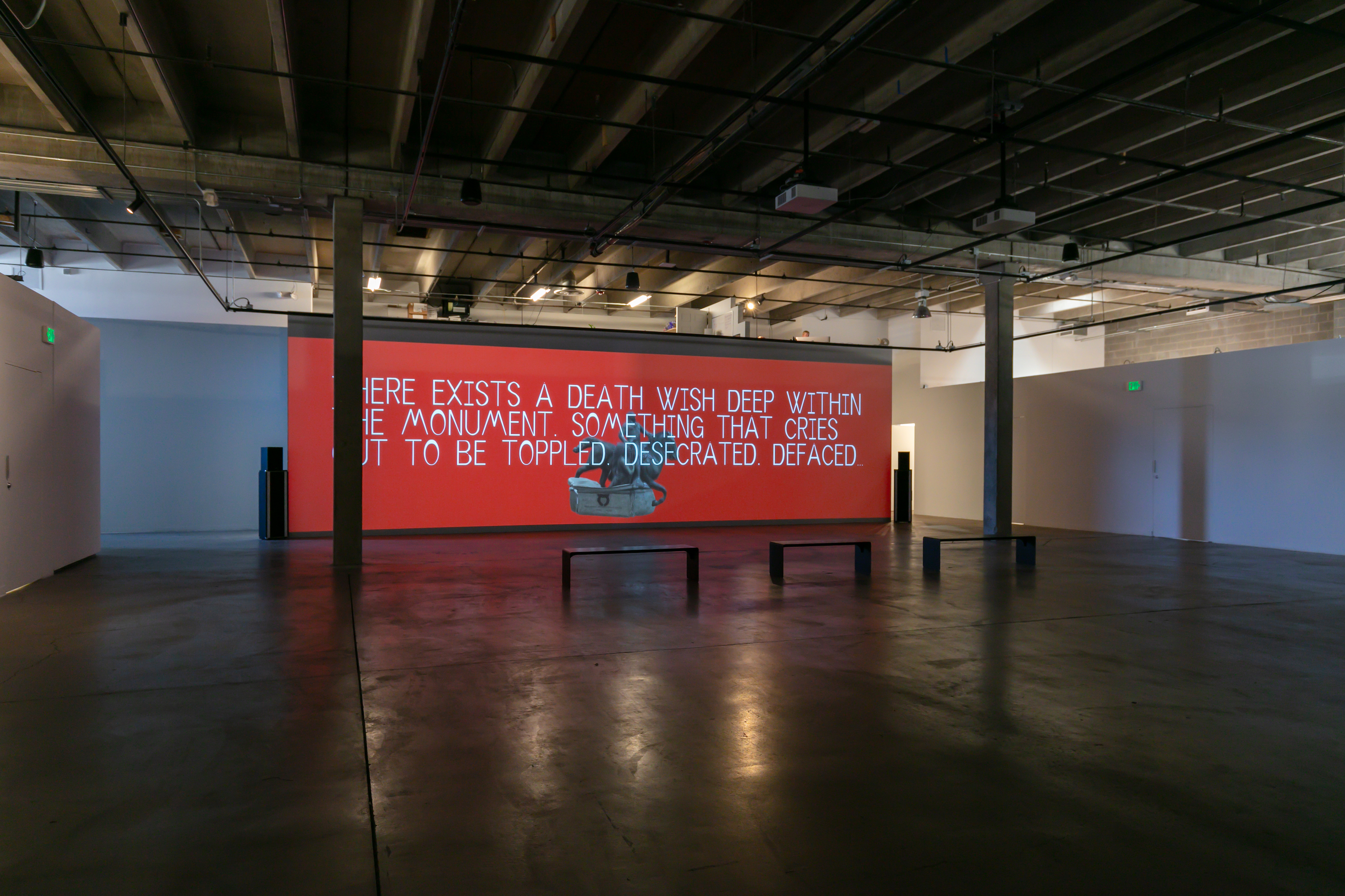 The exhibition was curated by Jenna Maurice and Adán De La Garza. Photo provided by RedLine Art Center.