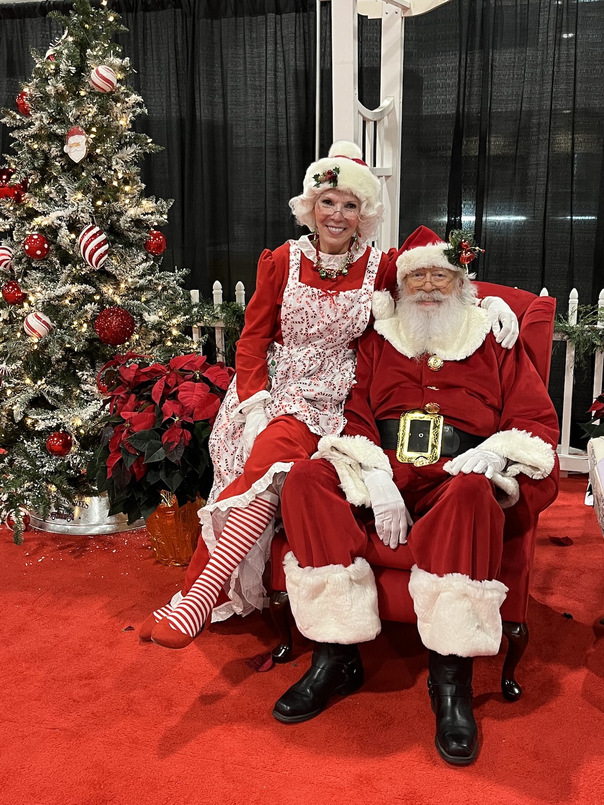 Santa and Mrs. Claus will be ready for photos at the Denver Christmas Show, this year moving to the National Western Complex. (Provided by Michelle Ellis)