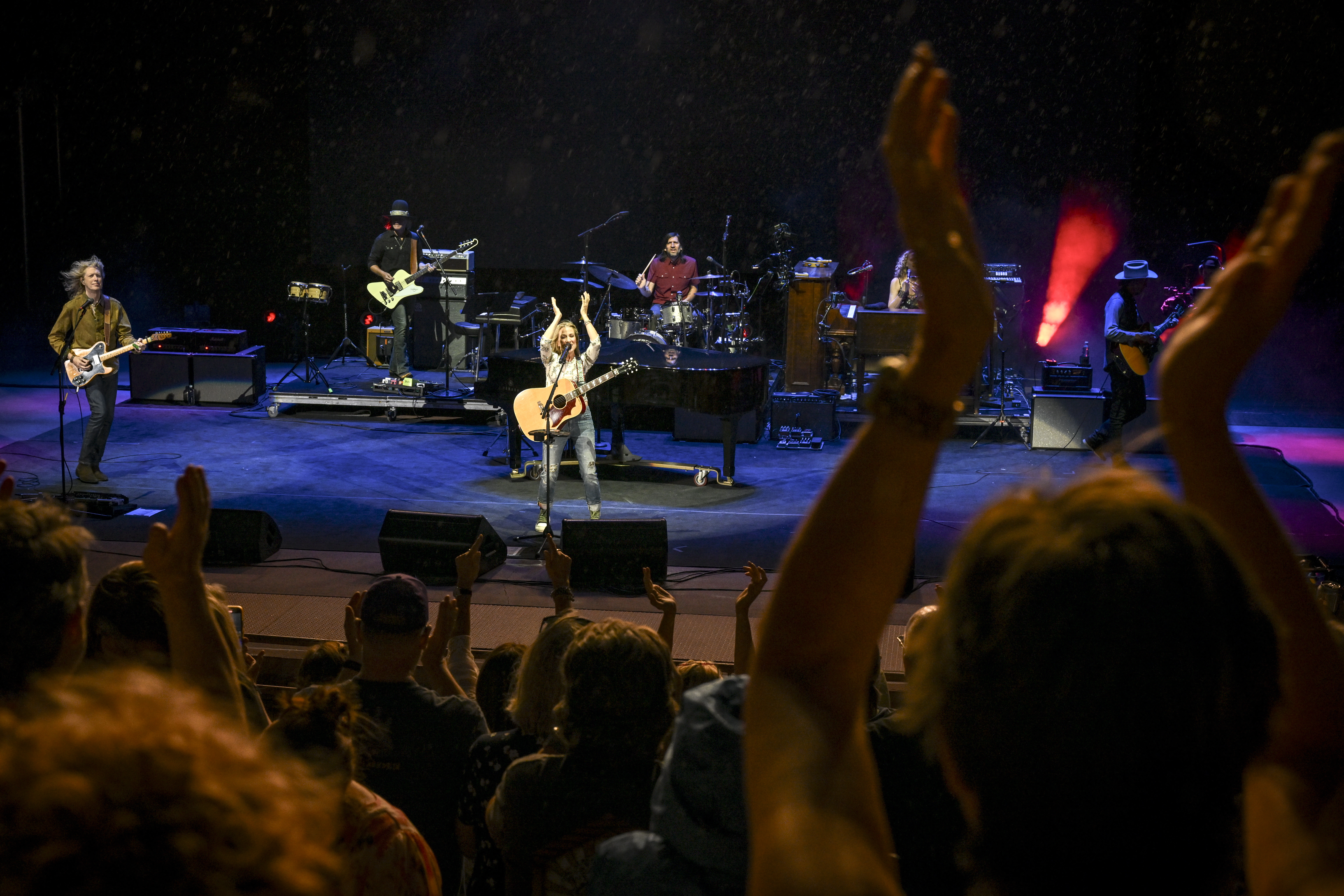 Sheryl Crow plays to a sold-out crowd at Red Rocks Amphitheater in Morrison, Colorado on Tuesday, June 10, 2025. (Photo by AAron Ontiveroz/The Denver Post)