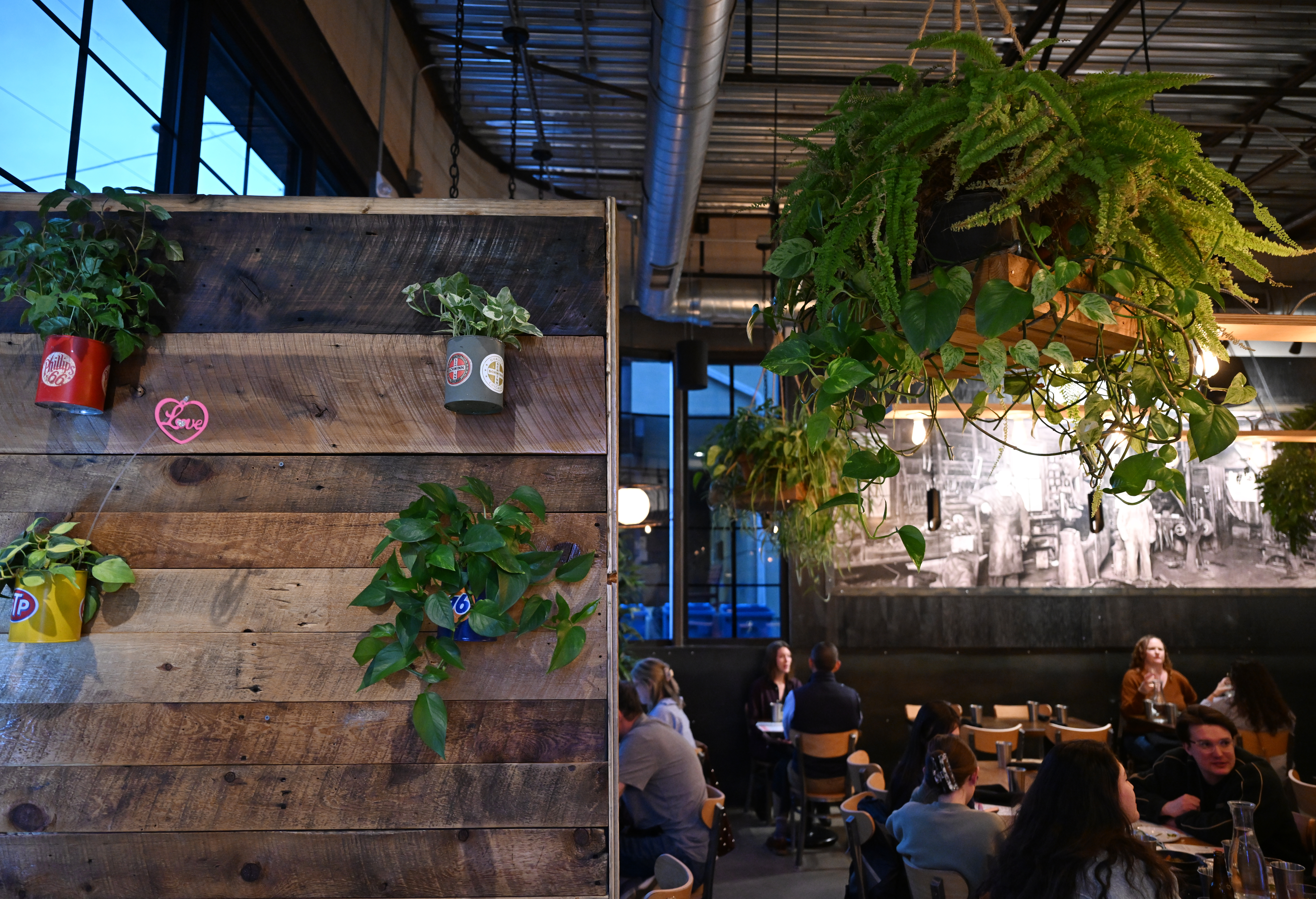 People eat dinner at a new location for the restaurant Work & Class in Englewood on March 5, 2026. (Photo by RJ Sangosti/The Denver Post)