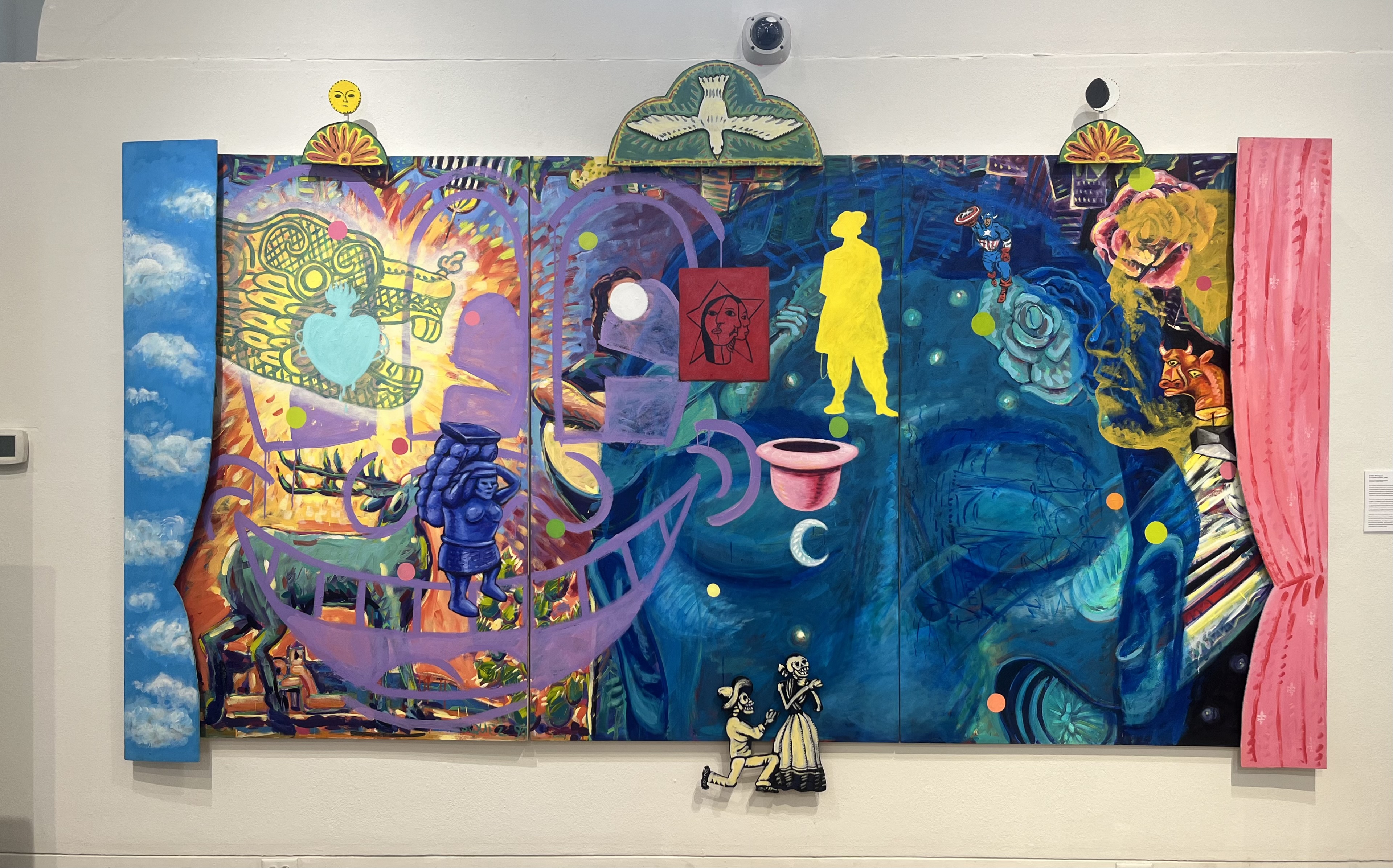 Carlos Frésquez' acrylic painting 