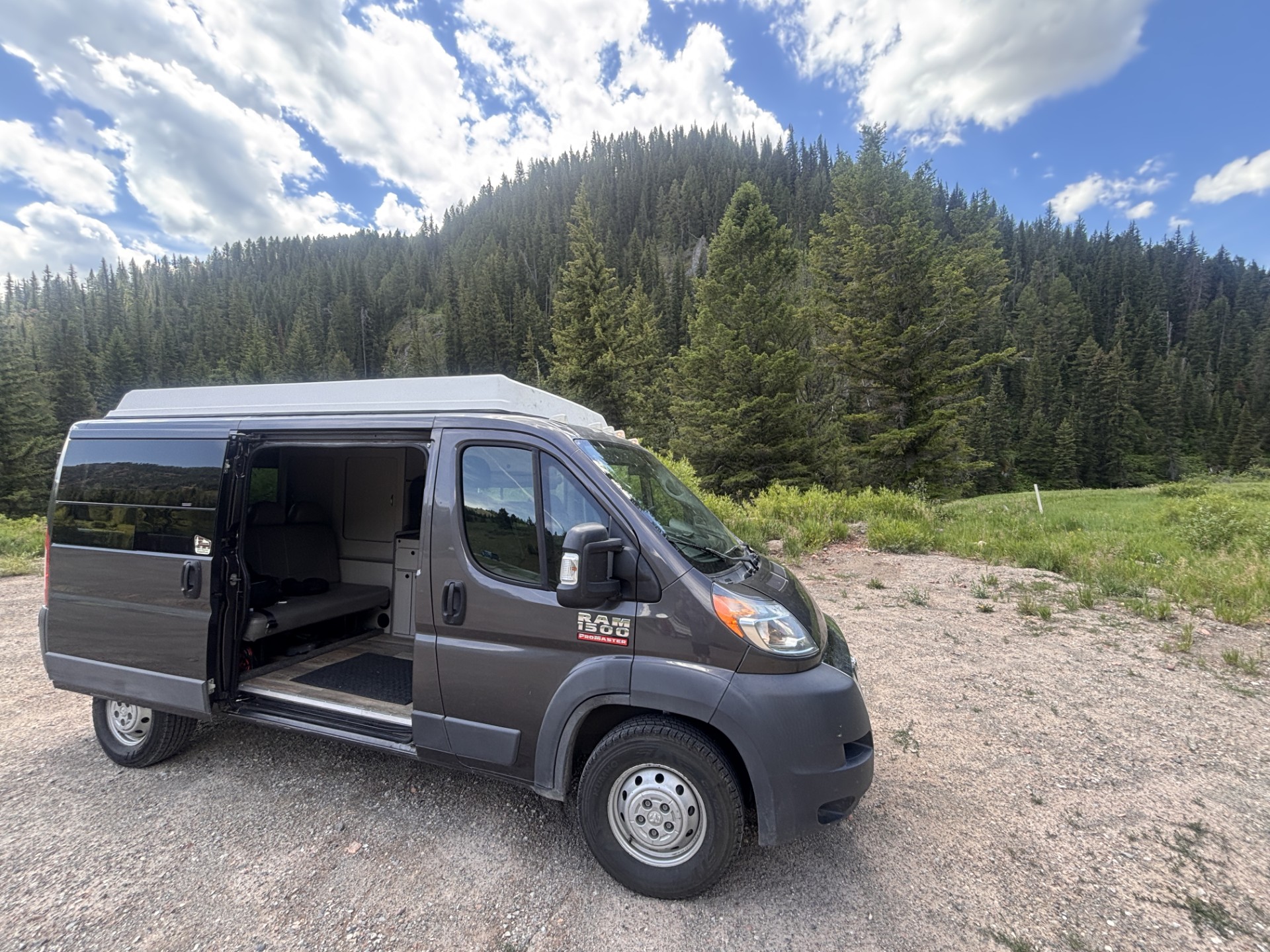 Camper vans are usually best for couples or small families who want something compact and easy to drive, like this van rented for a trip to Jackson, Wyo. (Provided by Boyd Fletcher, Rocky Mountain Campervans)