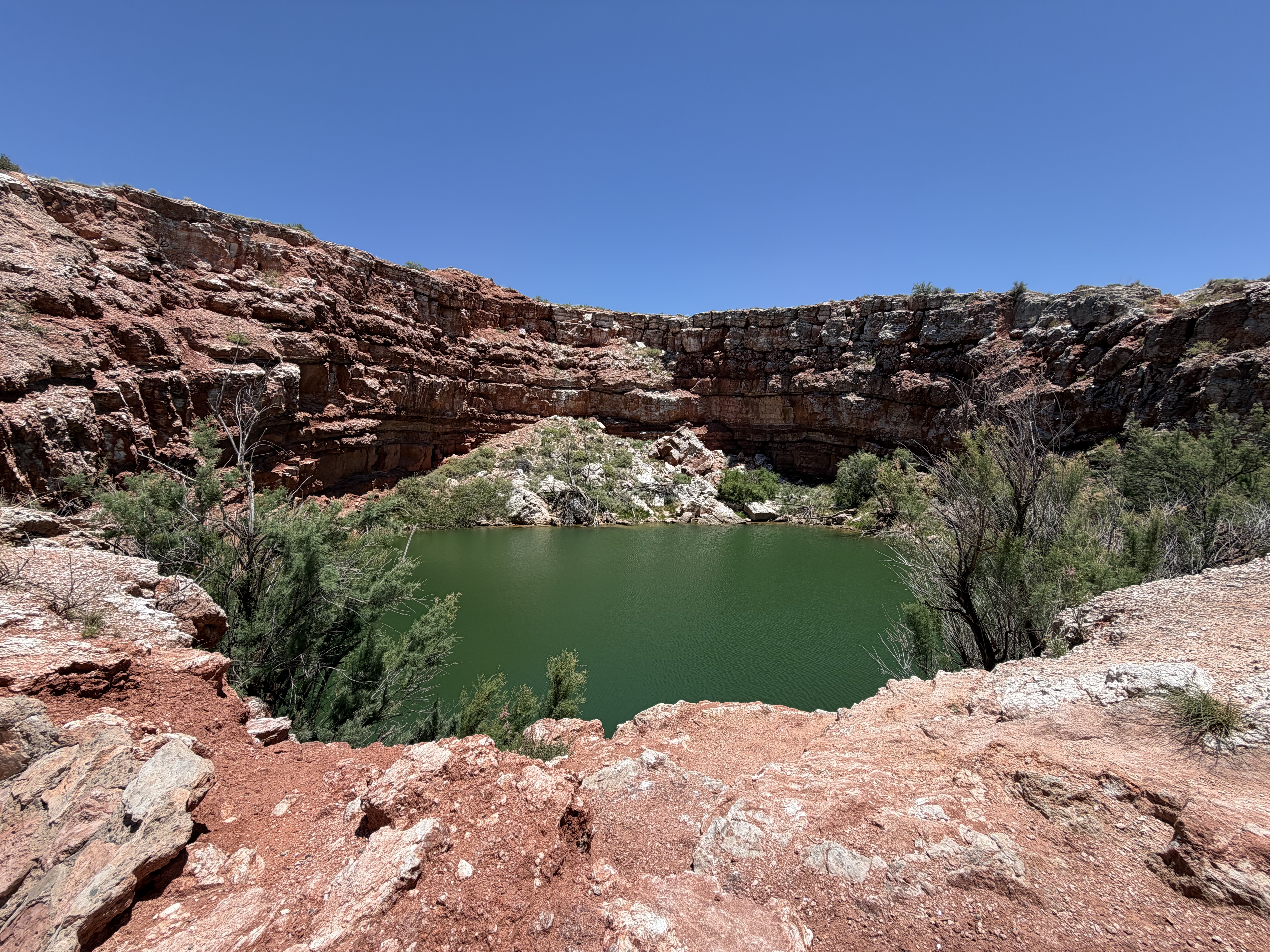 Bottomless Lakes State Park near Roswell has one lake with swimming allowed, the others for viewing these natural phenomena. (Mindy Sink, Special to The Denver Post)