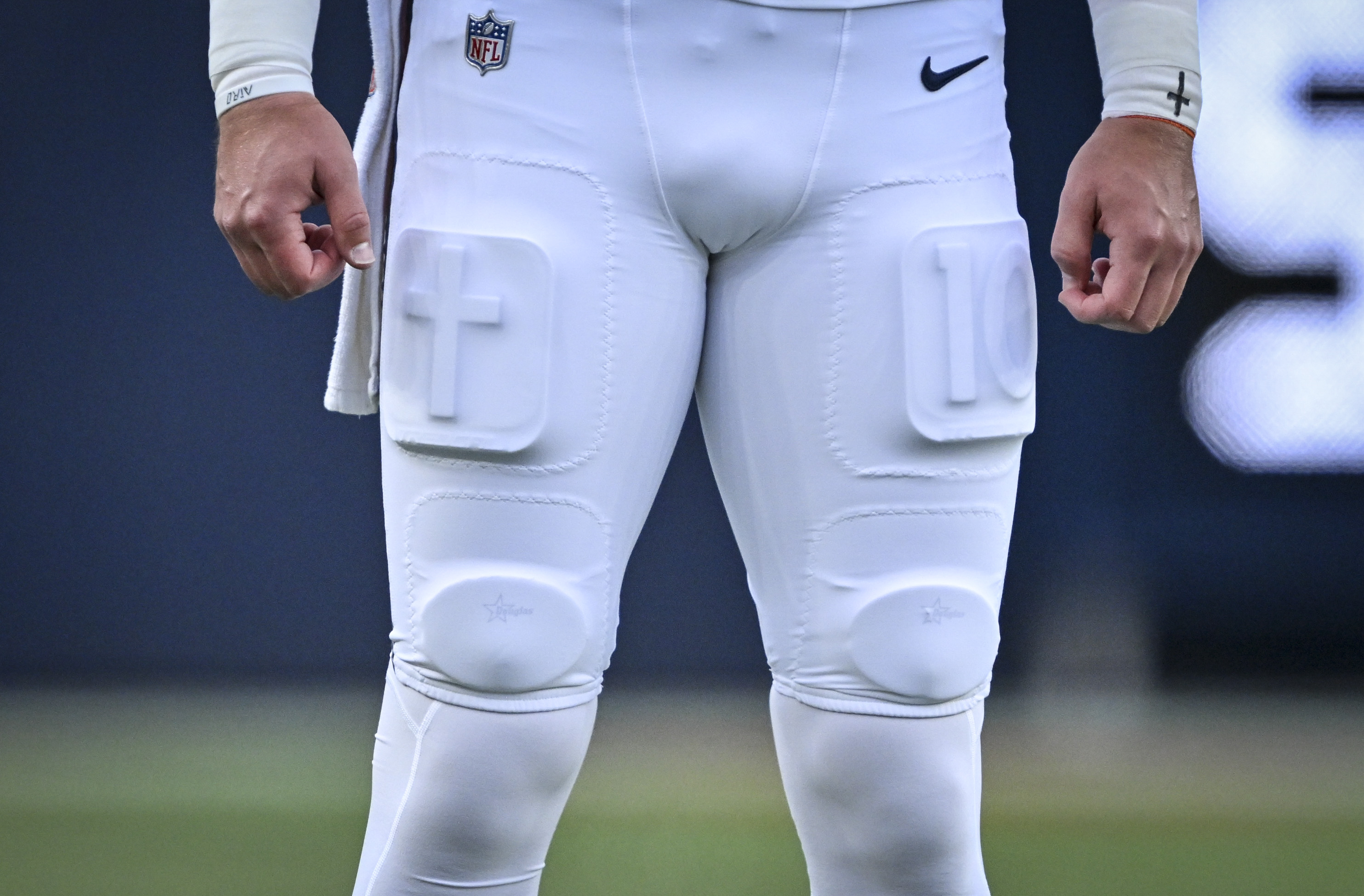 DENVER , CO - AUGUST 21: Bo Nix (10) of the Denver Broncos warms up before the game against the Green Bay Packers at Empower Field at Mile High in Denver, Colorado on Friday, August 21, 2026. (Photo by AAron Ontiveroz/The Denver Post)