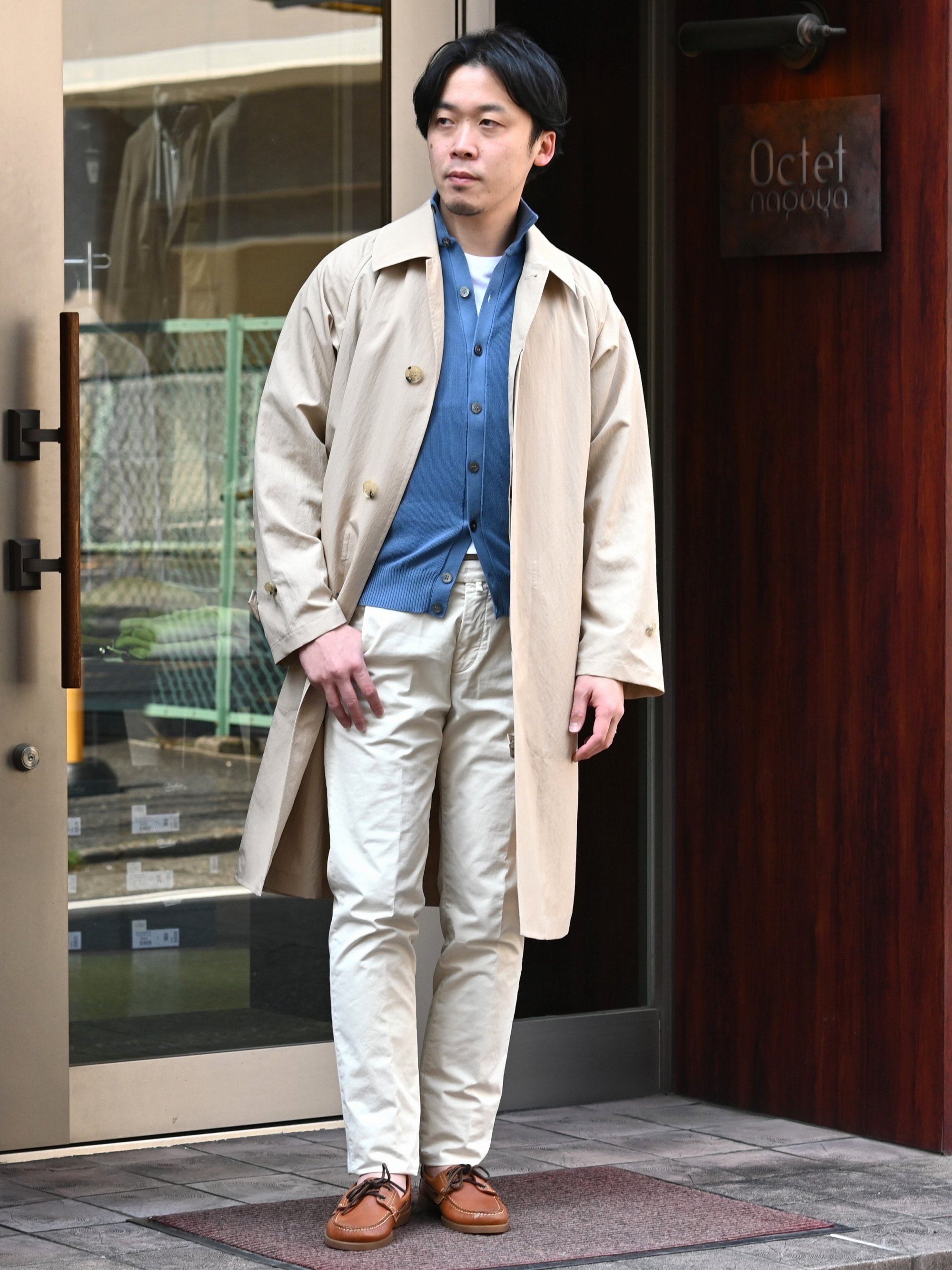 FILIPPO DE LAURENTIIS リネンカーディガン　サマーニット フィリッポデローレンティス ニット カーディガン Vネック