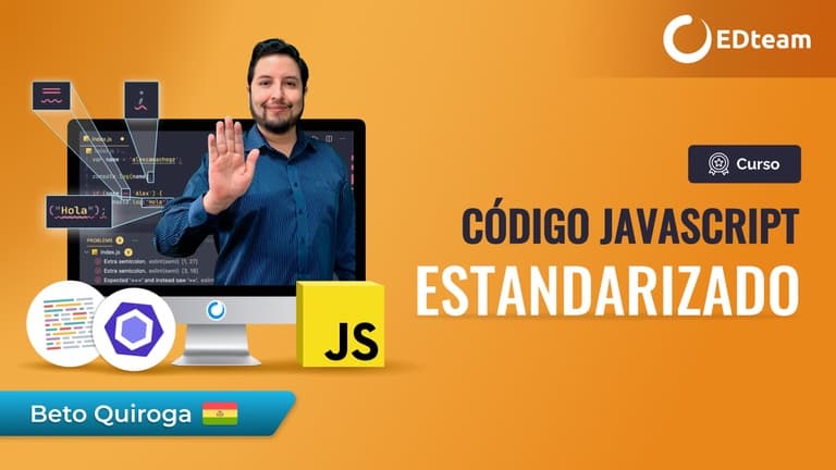 Código JavaScript estandarizado con ESlint y Prettier