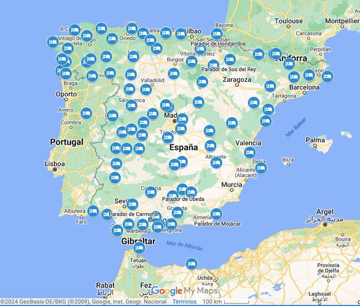 Mapa Tur Stico Espa A Com Image 