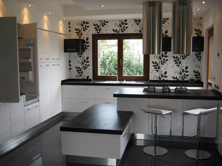 Cucina nera: foto di esempi per una scelta raffinata e moderna