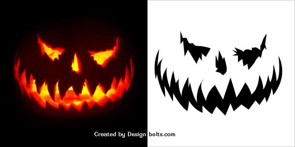10 free scary halloween pumpkin carving patterns stencils