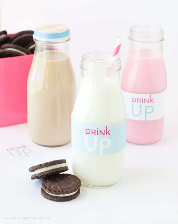 free printable milk bottle labels