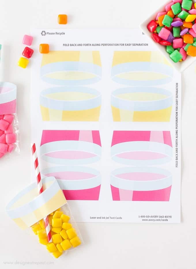 printable lemonade party favors