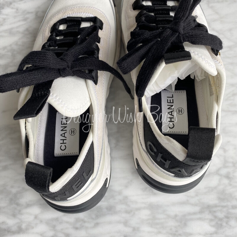 Chanel white sneakers