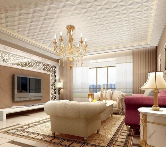 10 Elegant Ceiling Designs For Living Room