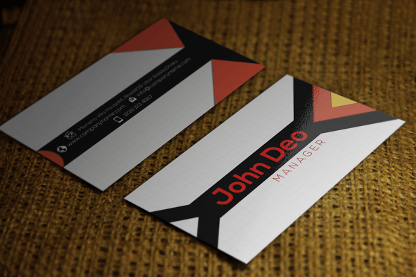 Contrasting Free Business Card Template Psd Download