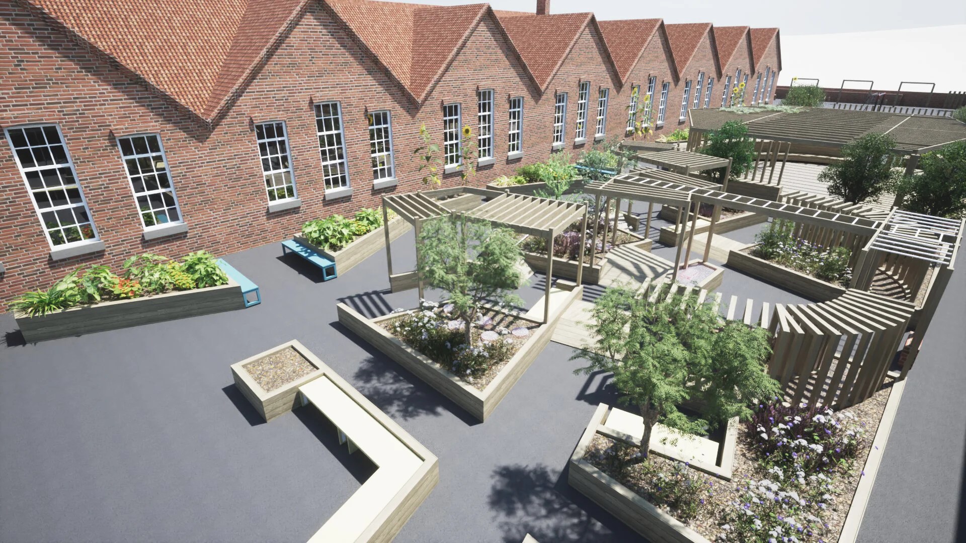 Visualisation of West Bridgford school playground project