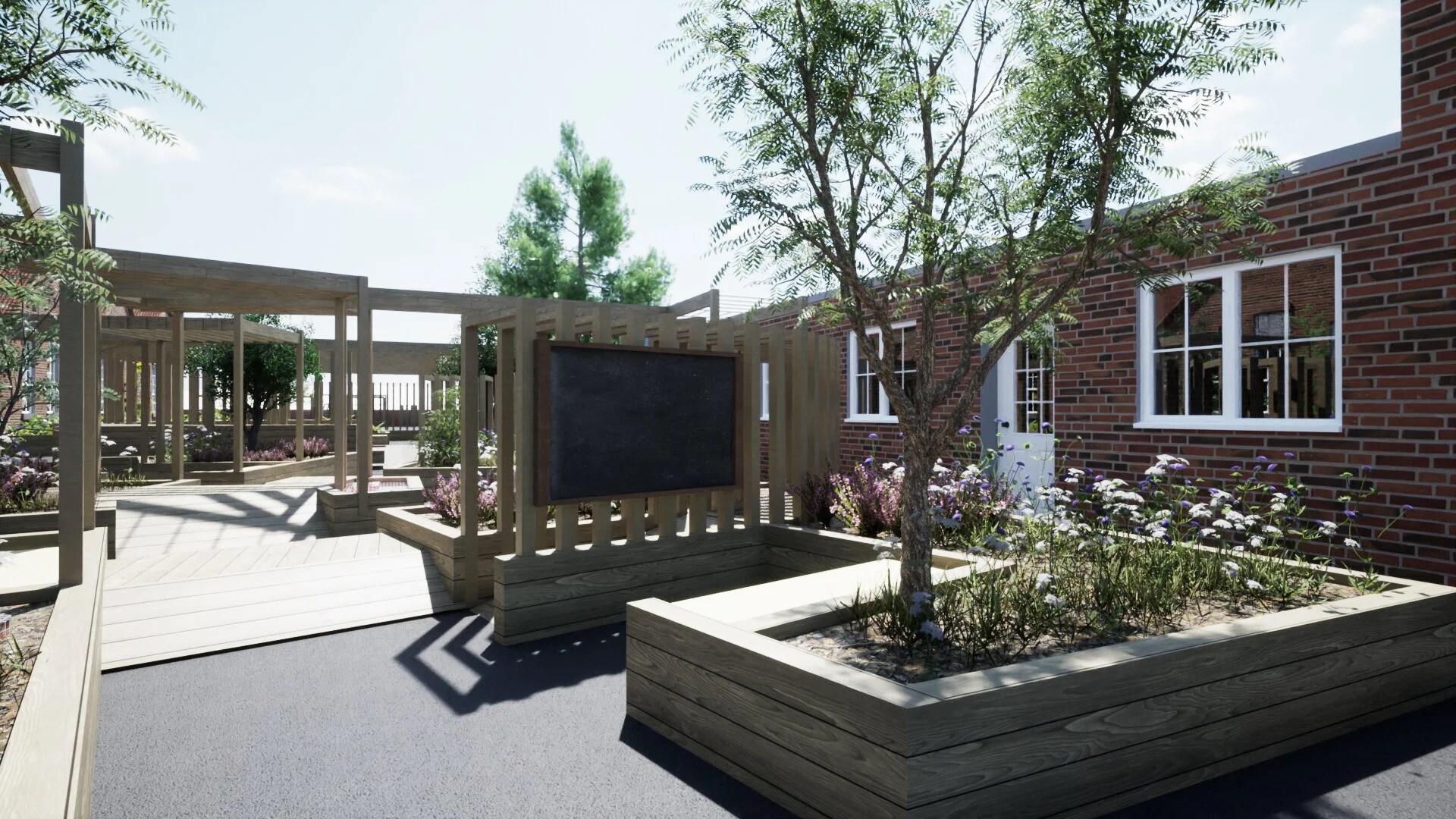 Visualisation of West Bridgford school playground project