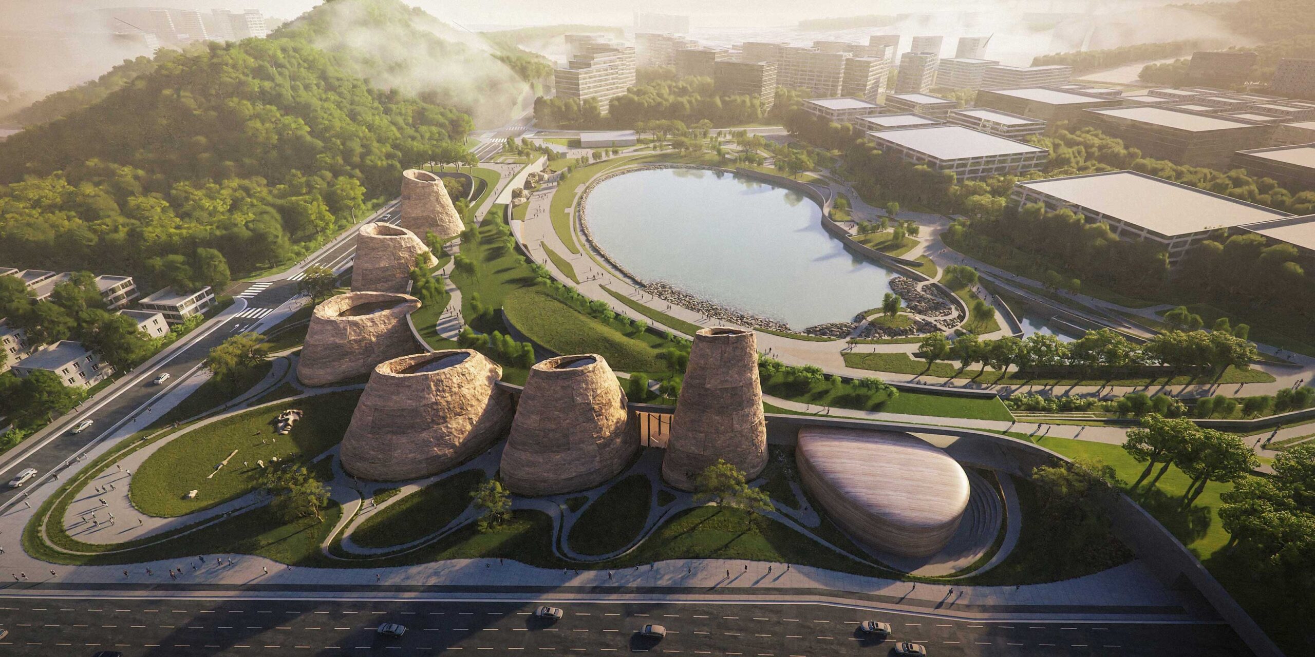 Geomdan Museum Library Cultural Complex - SOUR + Seoinn Design Group | Image © SOUR