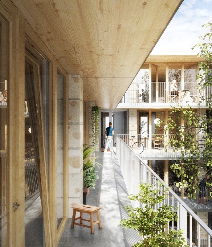 Social Housing 2104 - Design and image credit: H ARQUITECTES