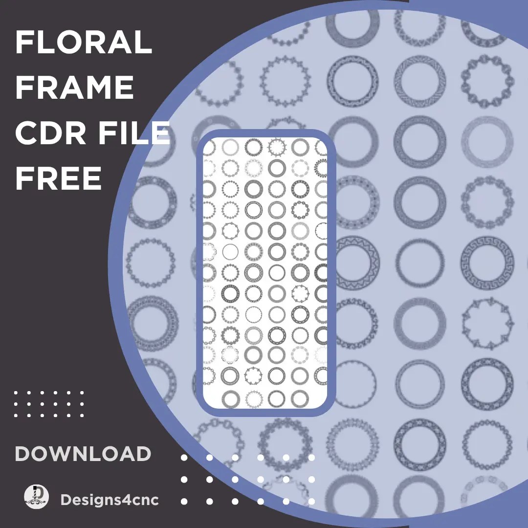 Floral Frame cdr file free