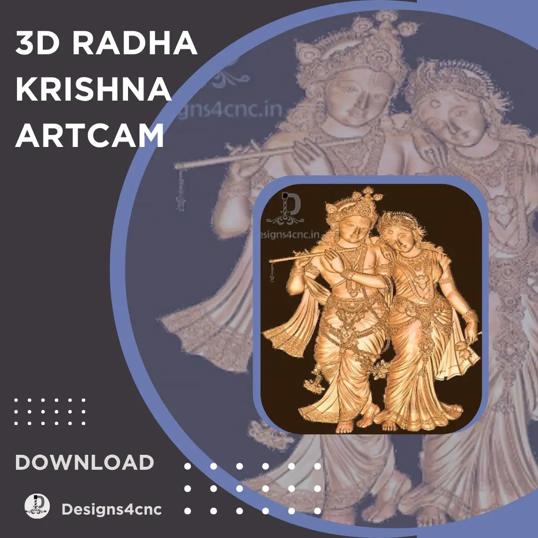 Radha krishna artcam 3d