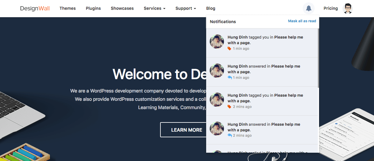 A notification bar plugin let me show you 15 of the best of them! Dw Notifications Designwall