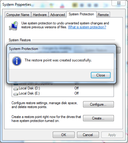 How to Create a Restore Point in Windows 7 and Vista? | DESKDECODE.COM